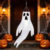 Lightweight Wind Decorations 44 Inch Halloween Hanging Ghost Windsock, White Flying Ghosts Flag Scary Yard Socks for Tree, Outdoor Patio, Party Decor