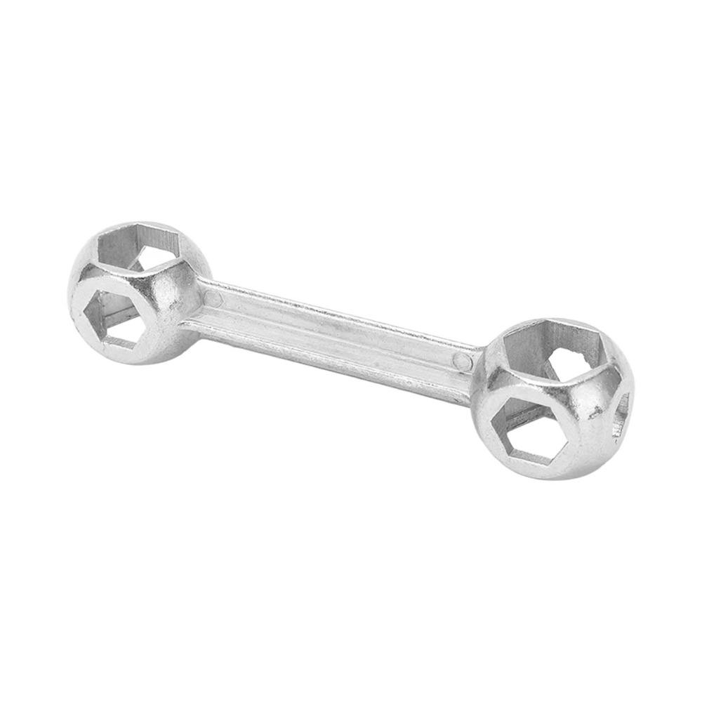2PCS 6-15mm Hexagonal Bike Wrench 10 in 1 Cycle Spanner Portable Hex Bone Wrench  Bike Repairing