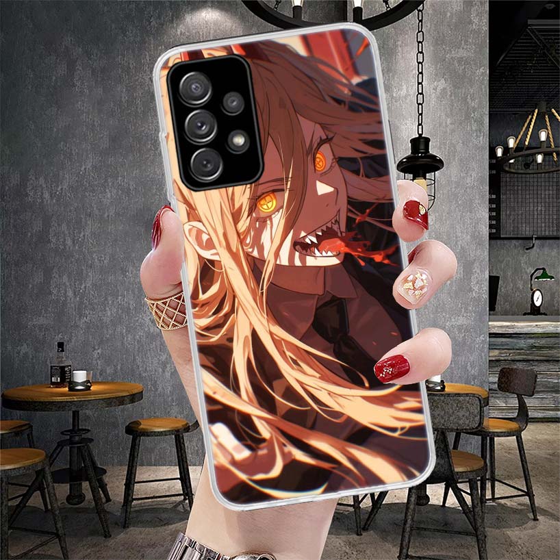 C-Chainsaw Mans Power Soft Phone Case For Samsung Galaxy A13 A14 A15 A16 A17 A53 A54 A55 A56 A57 A33 A34 A35 A36 A37 A23 A24 A25