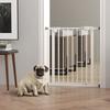 Adjustable Safety Gate w/ One Extensions, Four Adjustable Screws, White