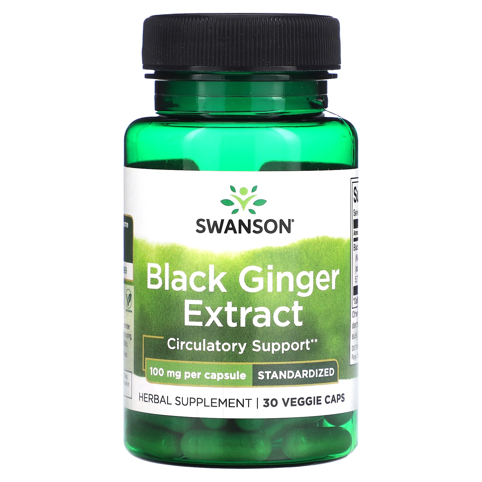 

Black Ginger Extract, 100Mg, 30 Veggie Caps