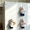 3D Fridge Magnet Cartoon Fat Chef Magnet, Hand-painted Refrigerator Picture Photo Holder for Home Office Kitchen Decoration Durable