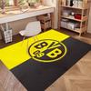 Borussia Dortmund Print Rug, Washable Floor Carpet, For Entryway Dorm Laundry Room Office Study, Home Decor Birthday Christmas Gift
