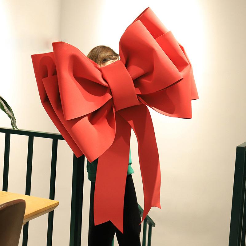 1 pc DIY Pink Ribbon With RedDecoration For Store Display,Wedding Arch, Birthday Party,Valentine's Day, Christmas,Graduation, Ro