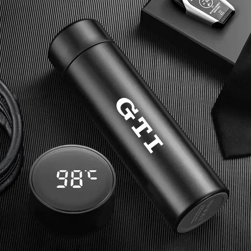 VW Car Vacuum Cup 304 Stainless Steel 500ML Thermos Mug For Volkswagen GTI Polo Golf Arteon Tiguan Touareg CC Amarok ID.3 ID.4 Ze9