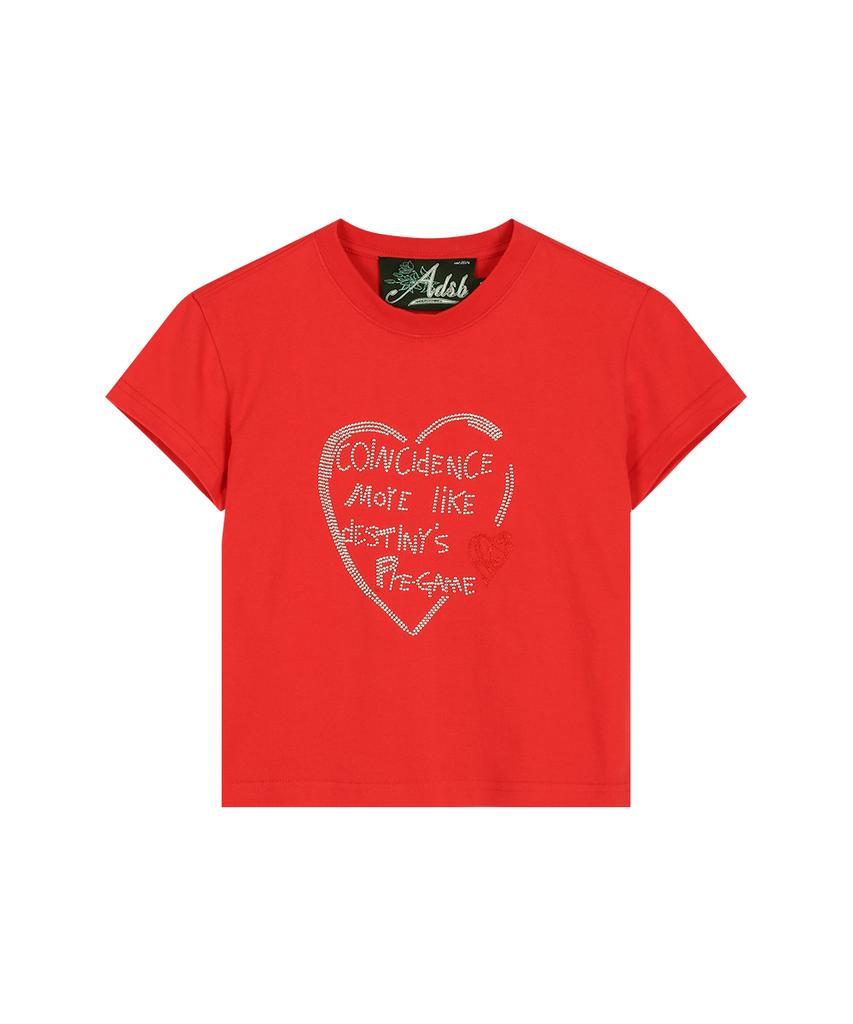 ADSB ANDERSSON BELL (Essential) Baby Heartfix T-Shirt Atb1418W(Red)