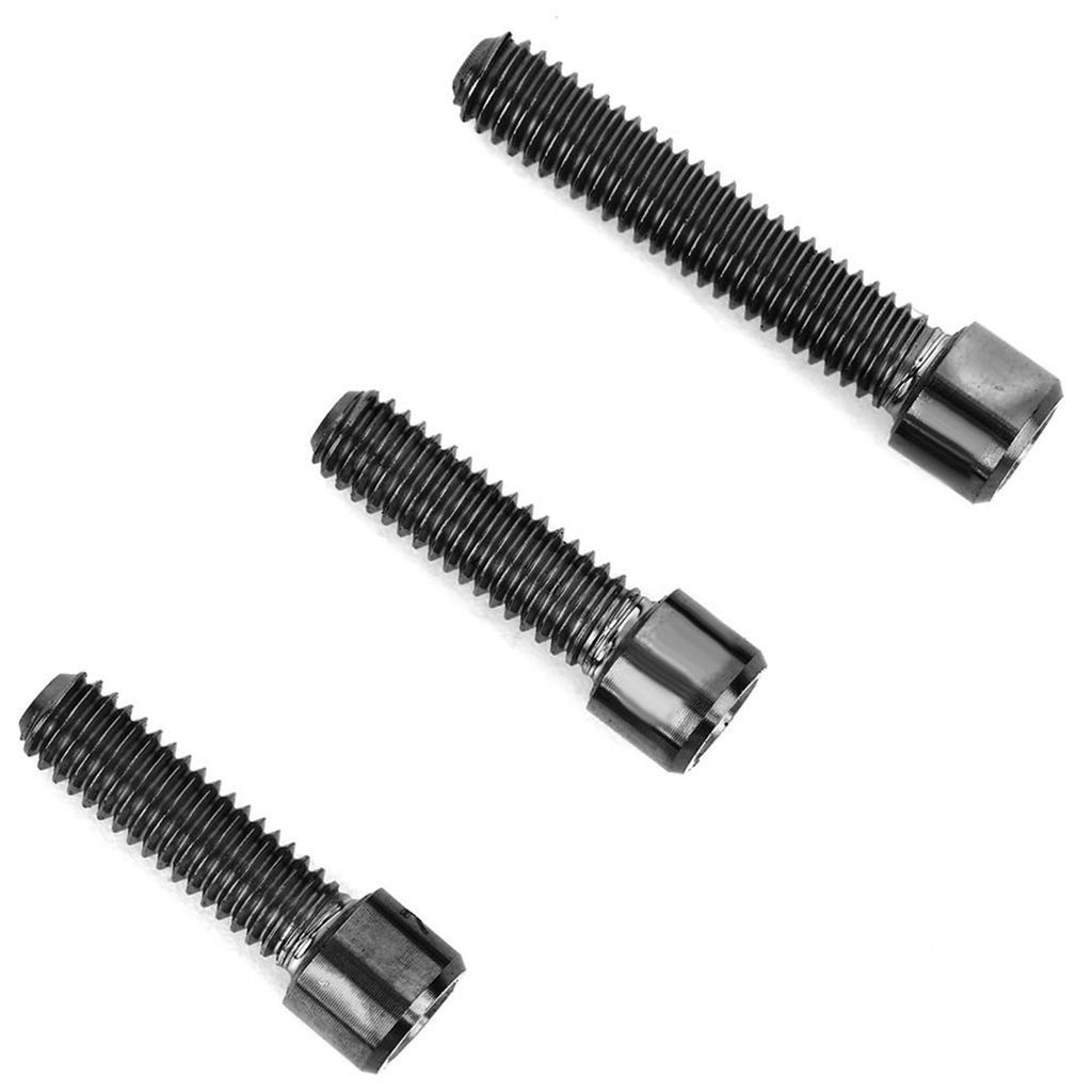 3 Pcs Titanium Alloy Steering Stem Handlebar Rear Dial Screws Bolts Set for Road Bicycle Accessories
