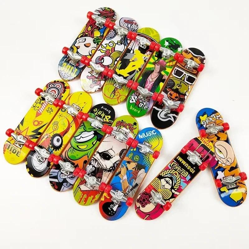 1/3/5Pcs Professional Fingerboard Set Alloy Stent Mini Skateboard Toy Cool Sports Plastic Creative Kids Finger Board Skateboard