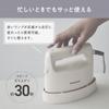 Panasonic Clothing Powerful Ivory Steamer, Steam, Compact, Lightweight, 2-way Pressable, Deodorizing, Disinfecting, NI-FS430-C