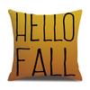 Thanksgiving Linen Pillow Case Autumn Pumpkin Print Supply Pillow Cushion Cover Premium Durable Quality Useful