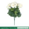 36CM 4/6Pcs Artificial Flowers Silk Begonia Bouquet Realistic Colorful Wedding Home Party Living Room Table Decoration