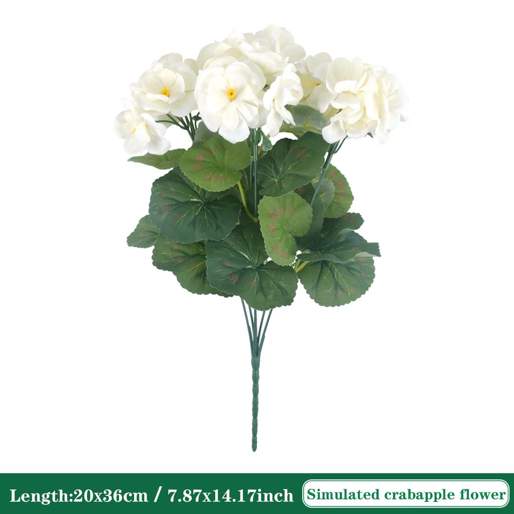 36CM 4/6Pcs Artificial Flowers Silk Begonia Bouquet Realistic Colorful Wedding Home Party Living Room Table Decoration