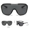 Non-polarized One Piece Shape Polarized Sunglasses Men Sports Shield Glasses Oversized Reduce Windage Designed Frame