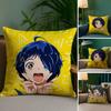Anime W-Wonder Egg Priority Pillow Case Plush Fabric Soft Pillowcase Double Sided Print Sofa Cushion Cover Throw