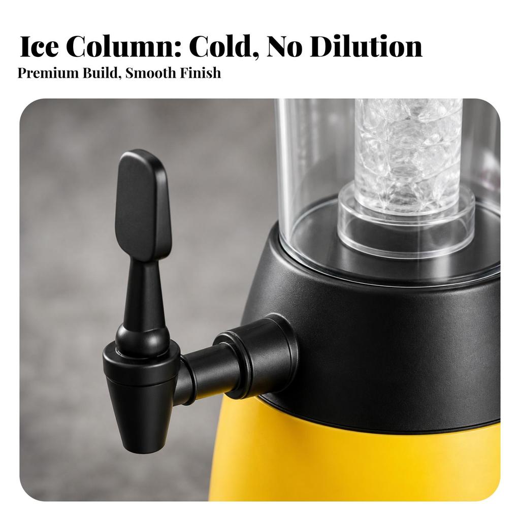 Beverage Dispenser with Spigot Clear Beer Draft-Style Sturdy for Hosts