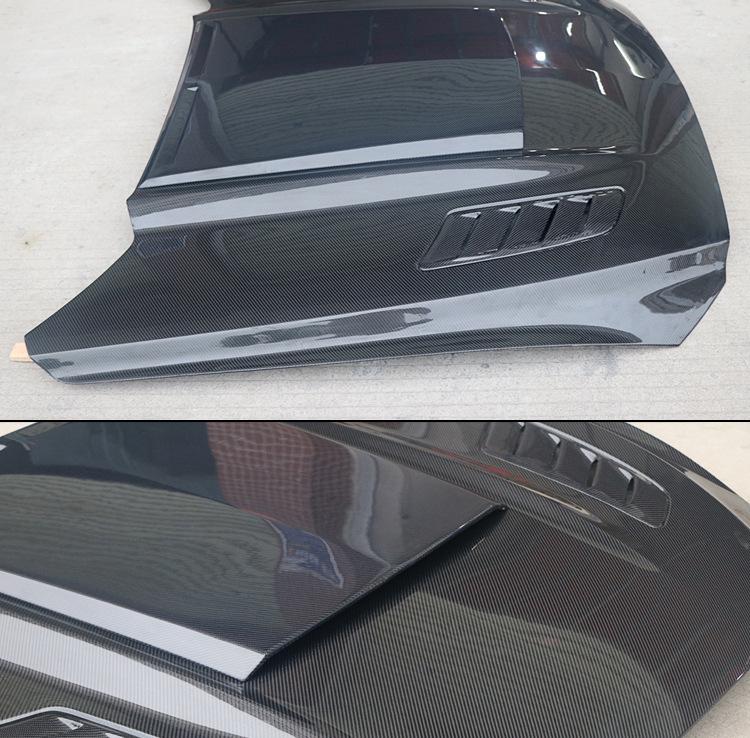 Carbon Fiber Vented Hood for 15-17 Ford Mustang Roush