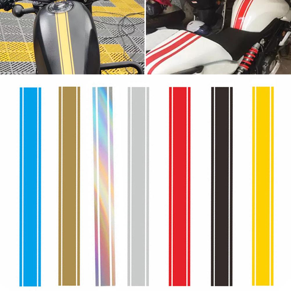 Vânzare fierbinte 50cm Autocolante decorative amuzante Moto Rezervor Decals DIY Autocolant rezervor de combustibil impermeabil pentru accesorii de curse pentru motociclete