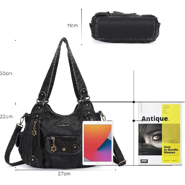 Angel Barcelo Purses for Women Soft PU Leather Shoulder Bag Crossbody Purse and Handbags