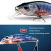1 pièce leurre Robotique Natation Leurre USB Rechargeable Lumière LED Multi-Articulé Swimbait Inteli Auto-Propulsé Pêche Électrique