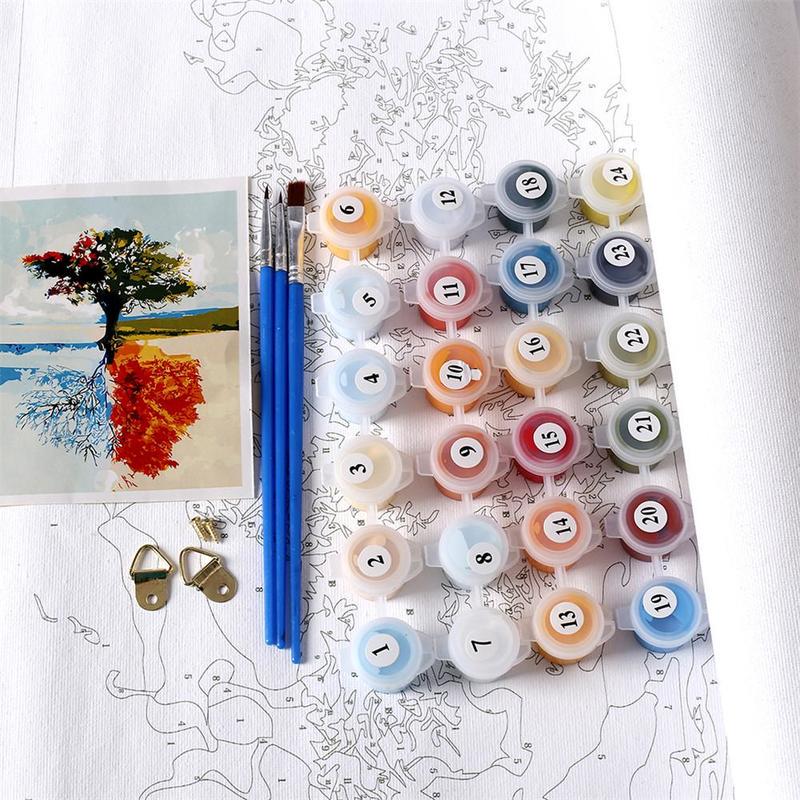 

Пейзаж DIY живопись по номерам Kit Paint on Canvas Живопись