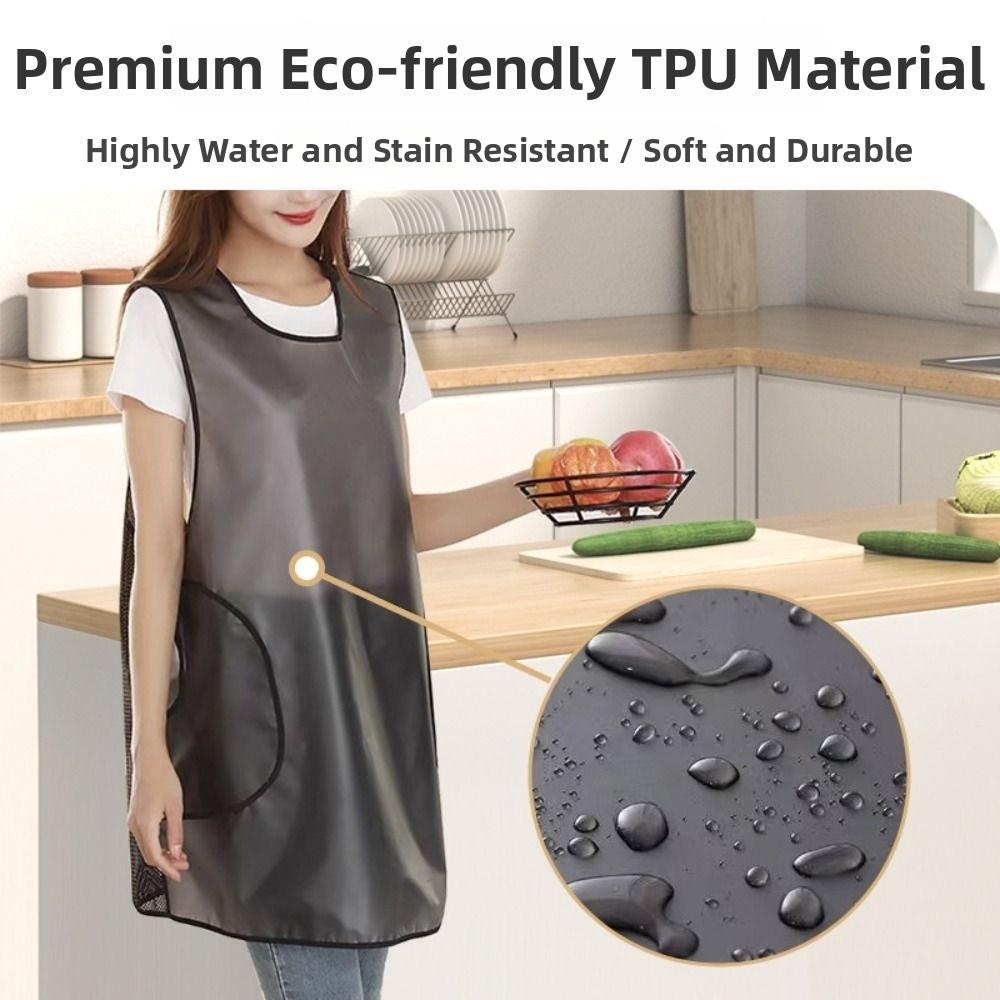 Wodoodporny fartuch TPU Plamoodporny Strój Roboczy Gastronomiczny Fartuch Kuchenny do Gotowania Zastosowanie w Restauracji