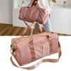 Sports Bag Yoga Bags Travel Bags Dry Wet Separation with Independent Shoes Compartment for Outdoor Pink