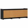 TV Stand 130 x 33 x 47 cm Black Oak Particleboard