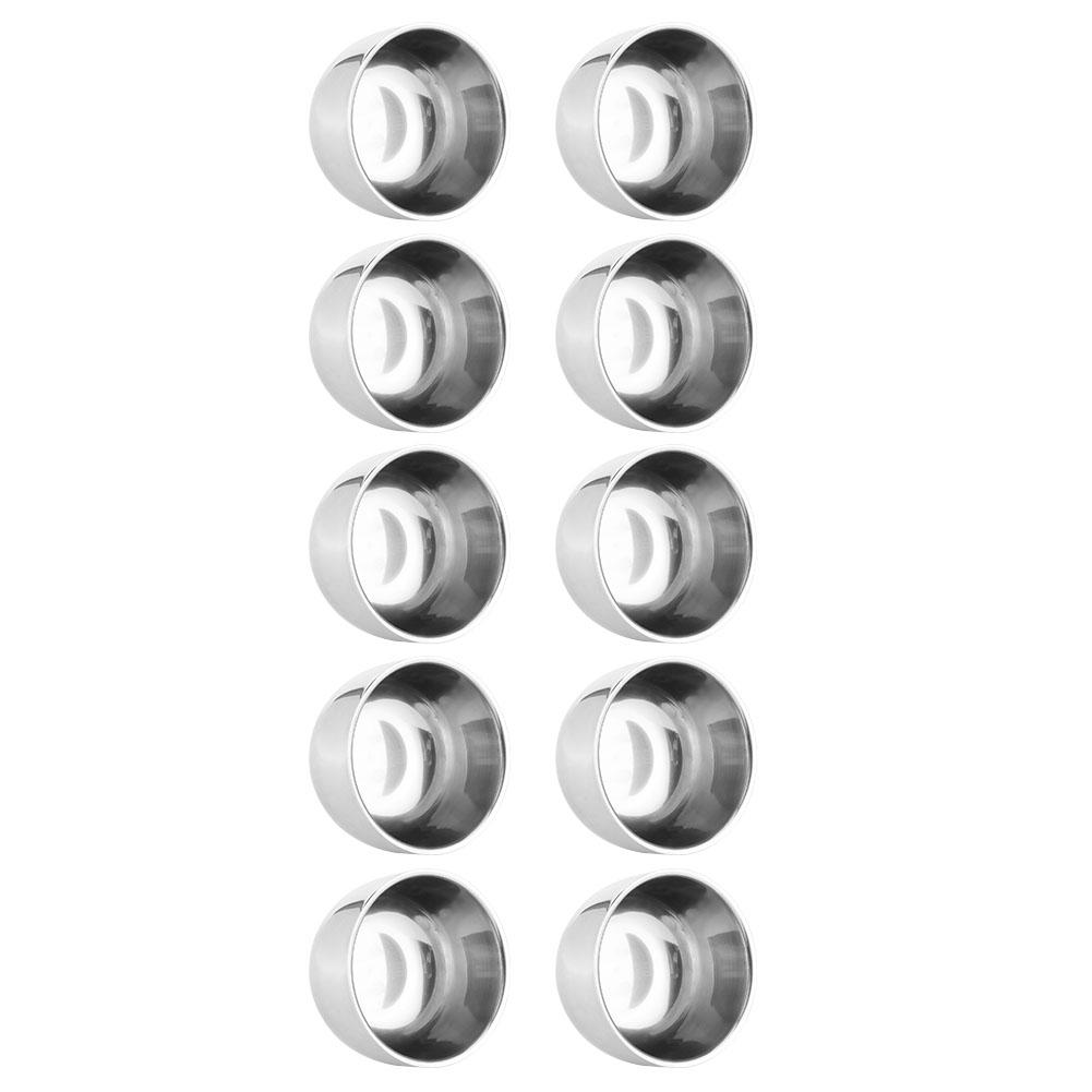 10 Stück Verdickter Doppelschichtiger 304 Edelstahl Wasserbecher für Kinder Küchenzubehör