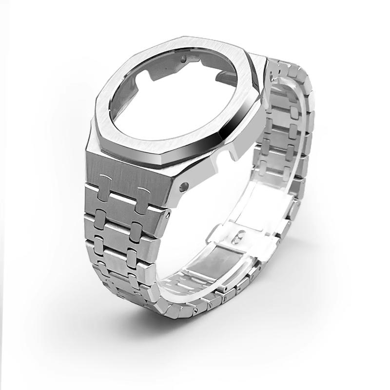 GA2100 Modification Kit Solid Stainless Steel Watch Case Strap For Casio G-SHOCK GA-2100 GMA-S2100 GM-2100 men Metal Wrist Band