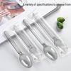 Disposable Grey Transparent American Spoons