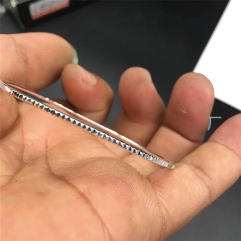 Set of 6 Thin Twisted Silver Bangle Bracelets, Handcrafted Stackable Cuffs for Women 2.0 silver-plated