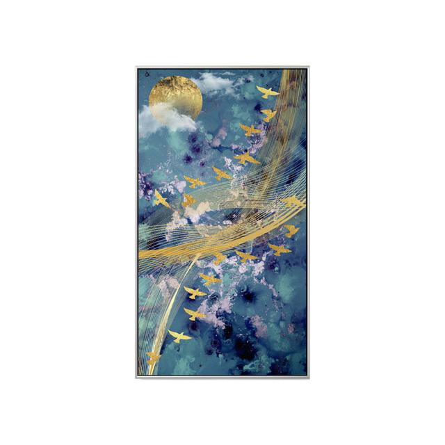 

Абстрактная музыкальная птица в небе, холст, картина, значимые настенные художественные картины для гостиной, домашний декор, небесные постеры и принты HD 21*30cm