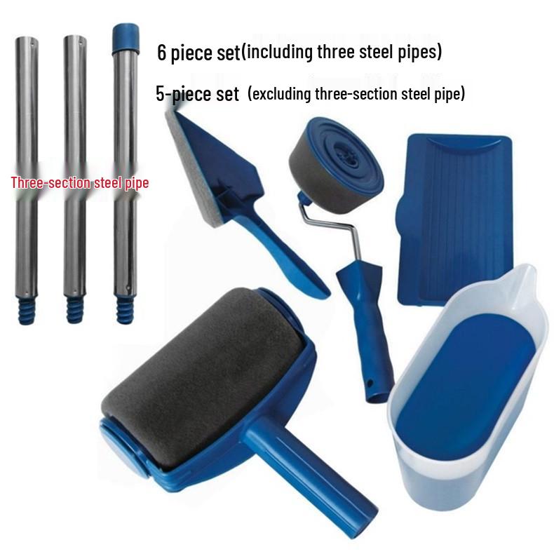 Multi-Function Seamless Paint Brush and Roller Set for Corners