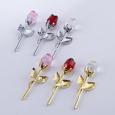 Cutie de depozitare inclusă Cadou de iubit Ramă de trandafir de cristal fals Aplicație largă Trandafir fals Vii Rechizite pentru nuntă