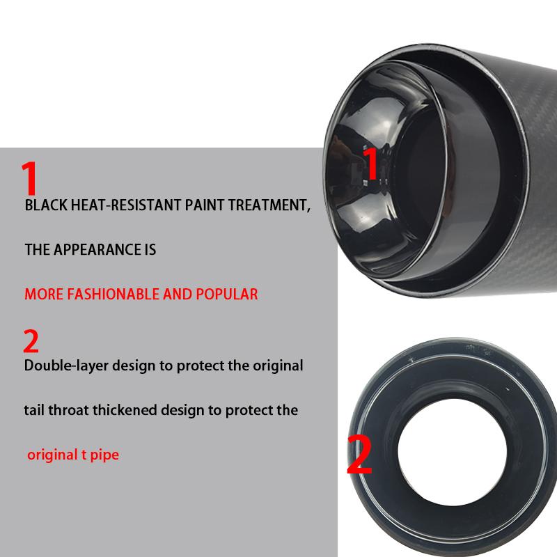 1 Pc Carbon Fiber Exhaust Muffler Tips Car Modification Nozzle for Muffler Fit Upgrade For Mini Cooper F54 F55 F56 F57 F60 R55