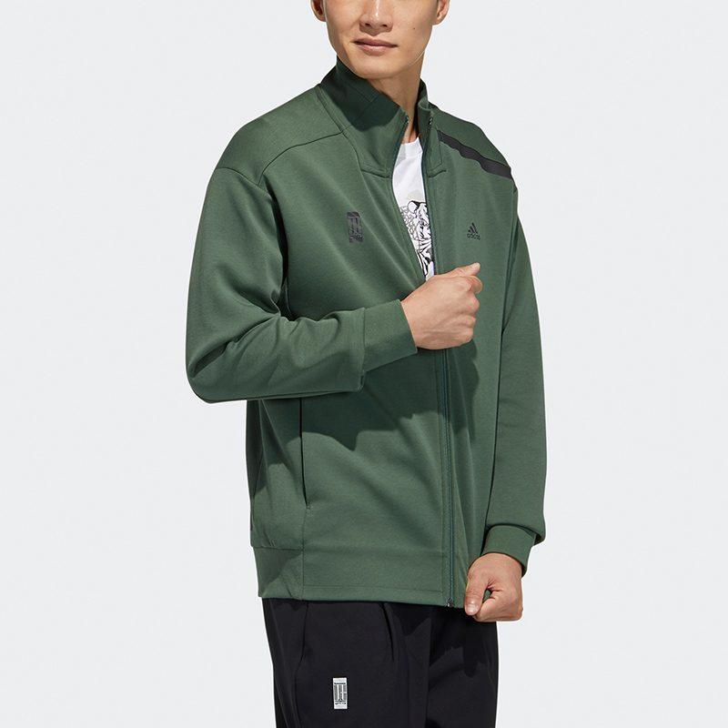 adidas Jackets Men's Green Stand Collar Moderate Other GP0908
