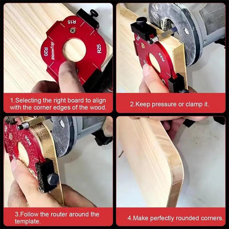 Router Templates For Woodworking Templates Routing Guide Set Aluminum Alloy Arc Cutting Auxiliary Tool For
