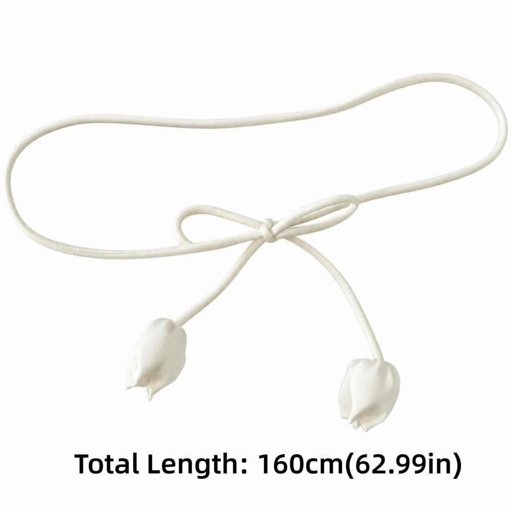 Cloth Tulip String Dress Belt Soft Fabric Waist Chain Stylish Waist Belt Female Wear