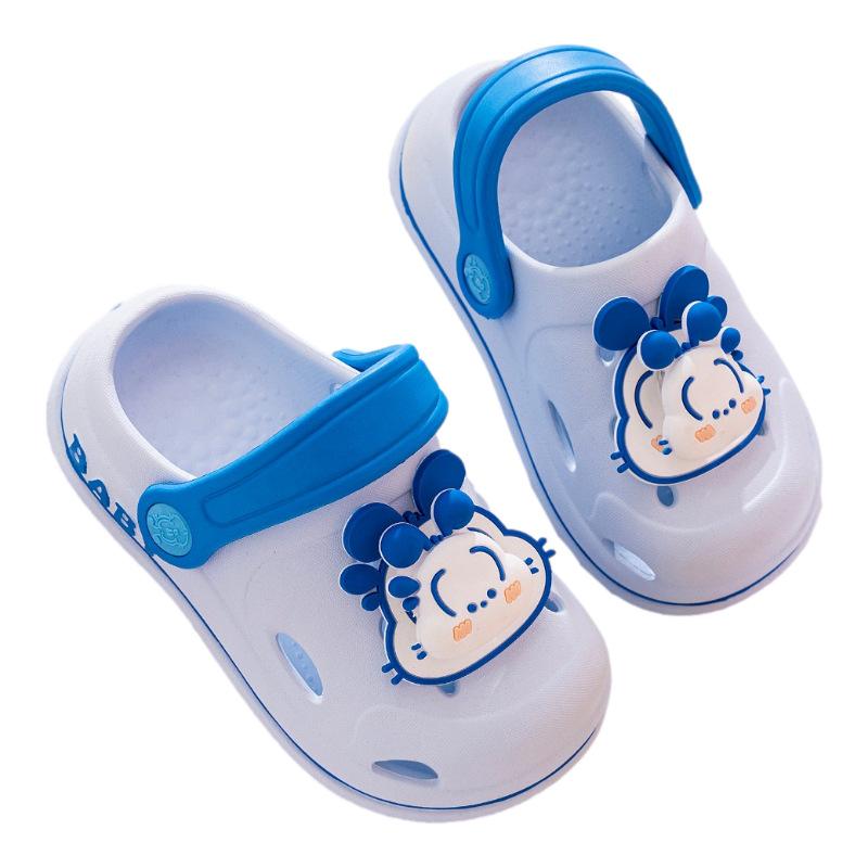 Babu bean children's cool slippers boys summer hole shoes baby children sandals indoor non-slip beach shoes girl
