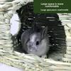 Foldable Water Grass Nest for Rabbits, Chinchillas, Guinea Pigs, and Dwarf Rabbits - Large Grass Mat Pet House