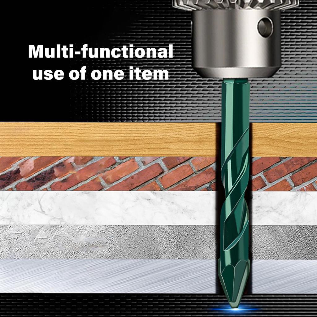High Strength Oblique Head Eccentric Drill Bit Concrete Drill Bit Set 6/8/10/12mm for Glass Tile Ceramic