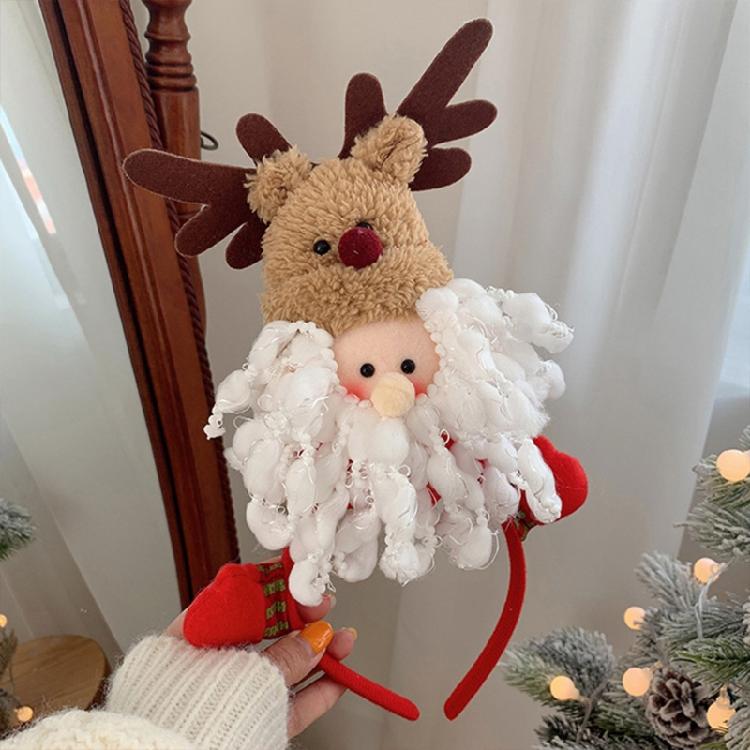 Xmas Snowman Hair Hoop Gingerbread Man Headband Lovely Christmas Hair Ornaments