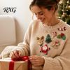 Filz Stickset Weihnachtsbroschen für Anfänger, DIY Dekorative Anstecknadeln Set mit Werkzeugen, Feiertags Handgemachte Kunsthandwerke Festliche Kleidung Accessoires,