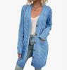 Autumn and Winter New Styles, Fashion, Women's Clothing, Outerwear, Cardigan, Sweater, Women's, Long, Single Breasted, Casual Cardigan Jacket