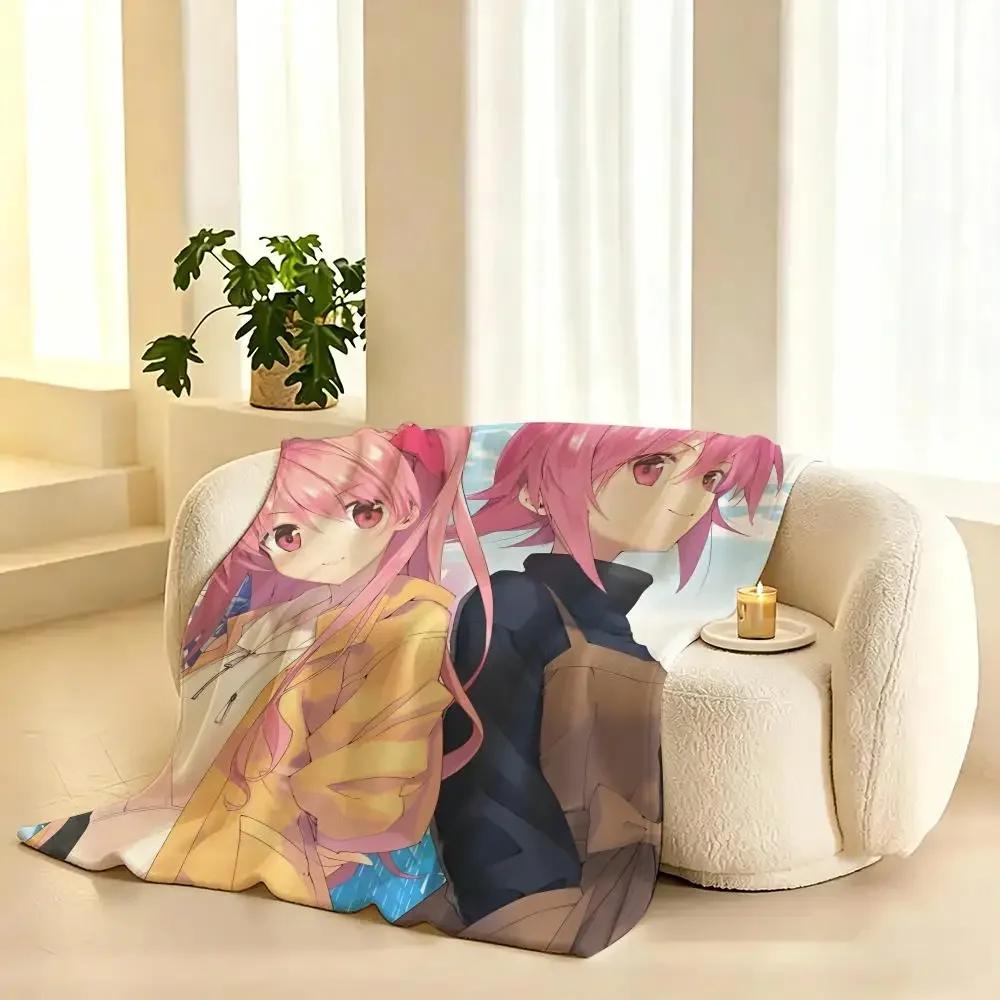 Chaos Heads Throw Lightweight 240G Flannel Blanket Soft Skin-Friendly For Summer Cooling