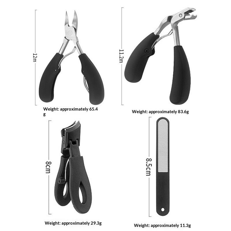 Professional Grade Concave Stainless Steel Nail Clippers For Thick Nails And Ingrown Toenails Sharp Curved Blade For Easy Trim