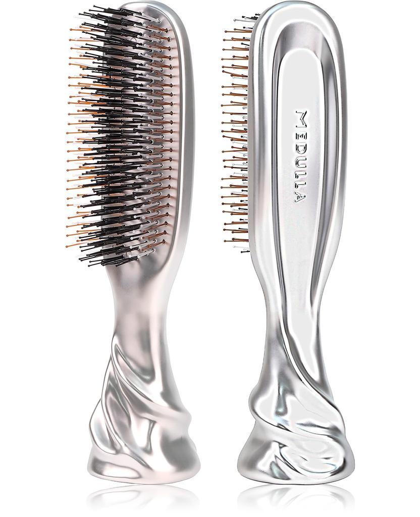 Spiral Scalp Lift Brush Silk Plus Silver Hair Brush Scalp Brush Type Unique FormMEDULLA 2-way