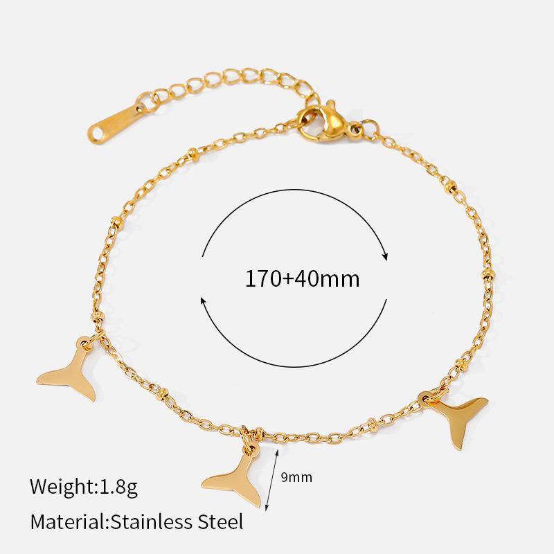 Trendy 18K Gold Plated Zircon Bowknot Bracelet Stainless Steel Various Geometric Adjustable Chain Bracelet Anti Tarnish Jewelry