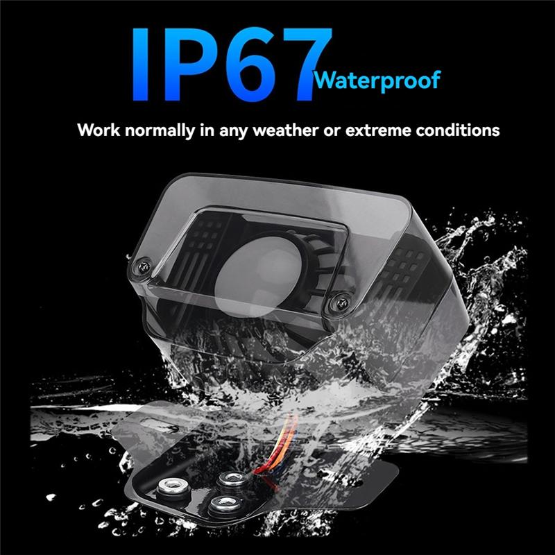 Universal 12V Motorcycle LED Brake Tail Light Signal Light With Integrated License Plate Bracket