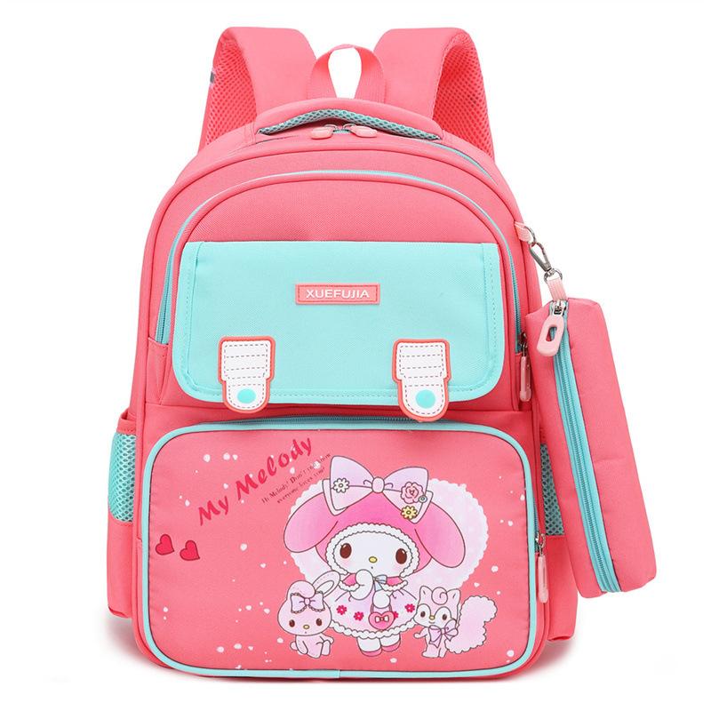 

Школьные рюкзаки для учеников начальной школы 1-х и 3-х классов, новые детские, для снижения нагрузки, большой вместимости, с мультяшным рисунком розы красного